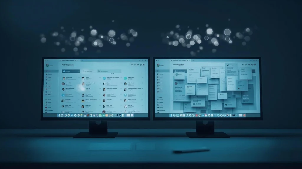 Comparison view of AI Chrome extensions showing organized vs cluttered setups to highlight smart usage tips