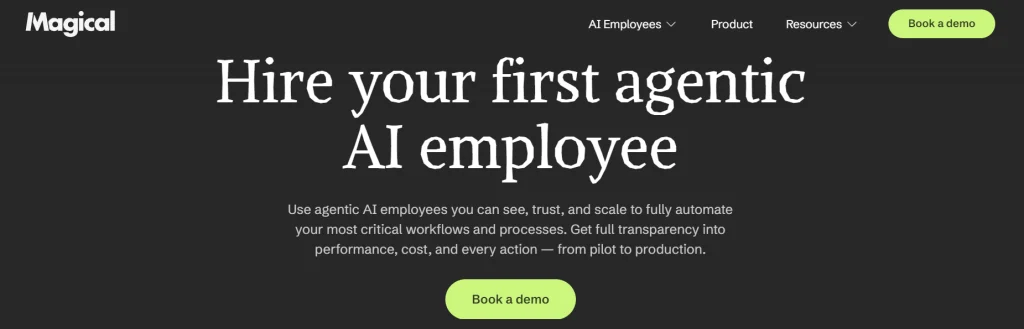 GetMagical dashboard automating repetitive tasks with unknown AI tools
