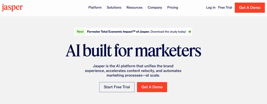 Jasper AI dashboard interface 2025 for Jasper vs Copy.ai comparison