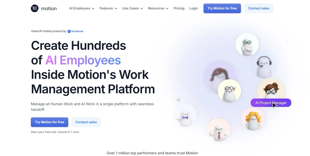 Motion AI smart scheduling view automatically organizing calendar – AI tool to boost productivity and time management 2025
