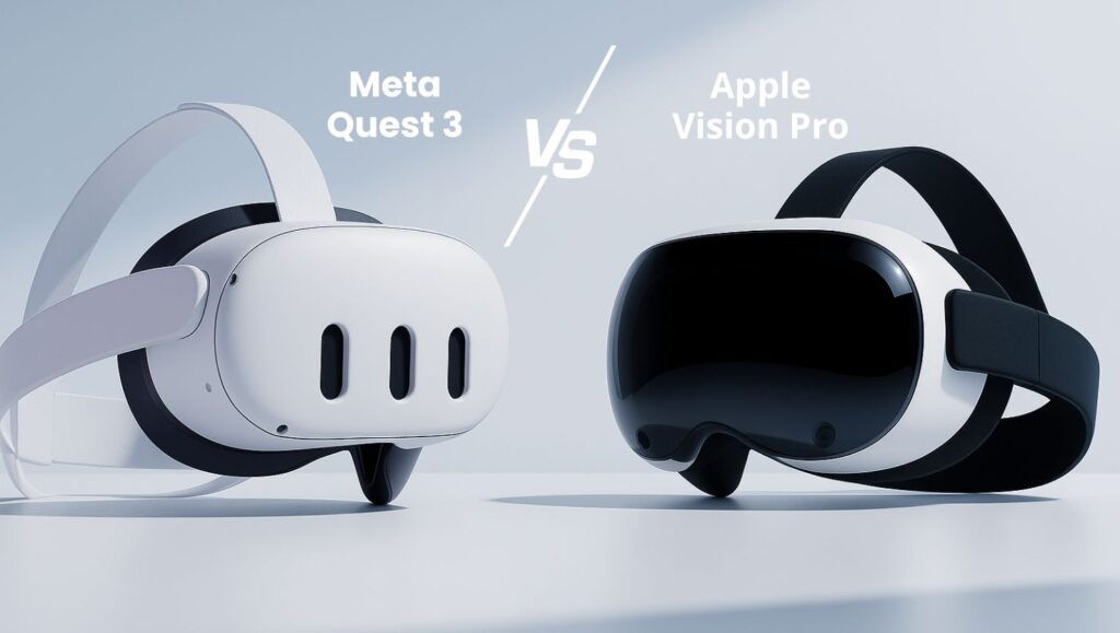 Meta Quest 3 vs Apple Vision Pro comparison – best mixed reality headset 2025