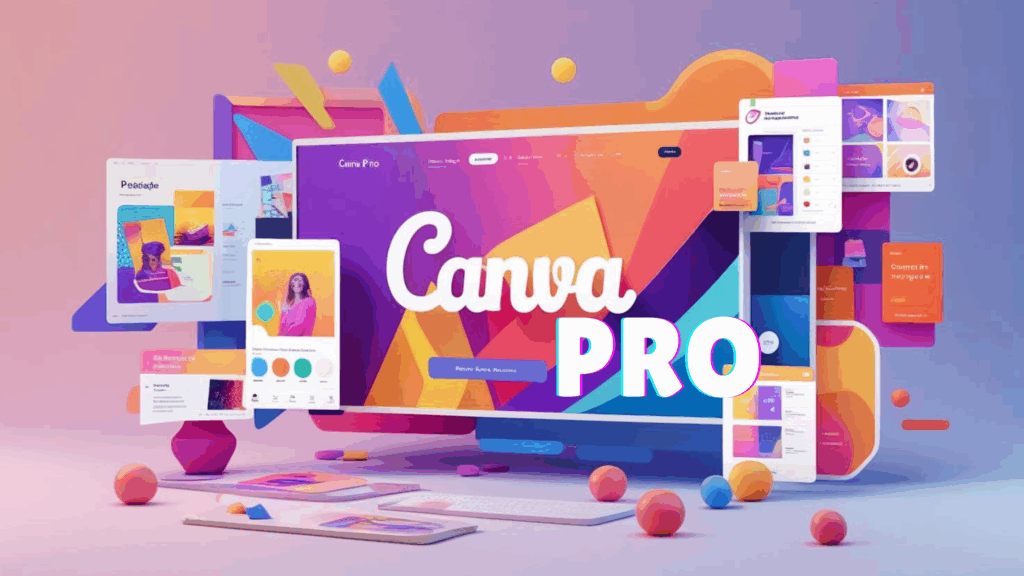 Canva Pro AI dashboard interface showing Magic Write and AI image tools