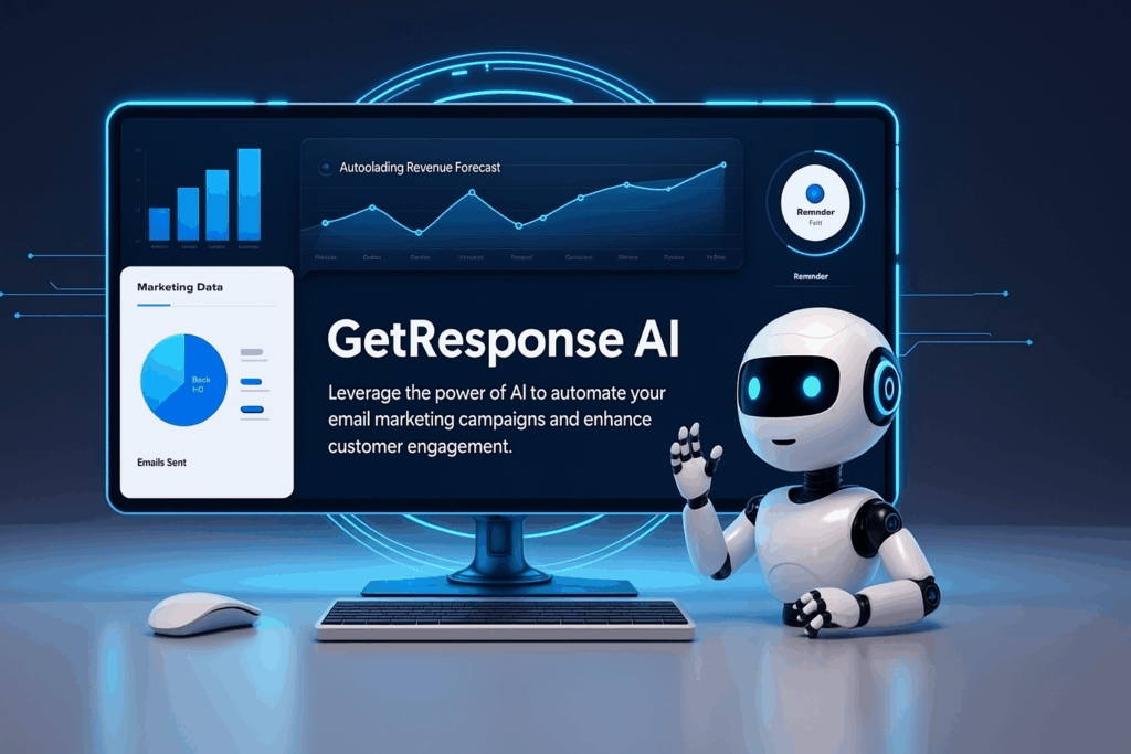 GetResponse AI email automation dashboard with smart campaign builder and productivity features – 2025