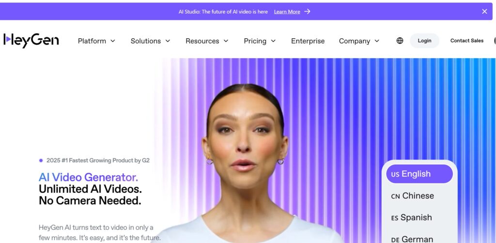 HeyGen timeline editor – best AI video presenter tool for social media videos