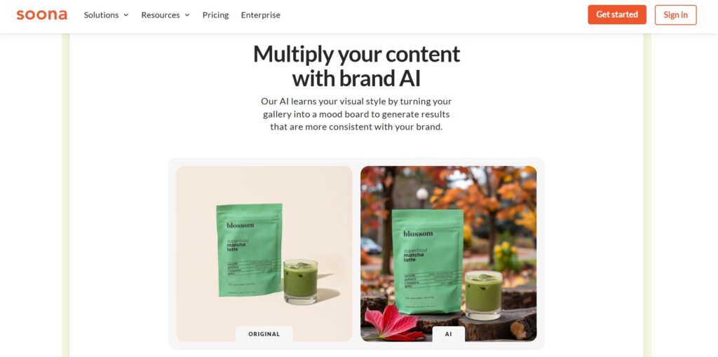 Step-by-step process of how Soona AI helps brands create professional content