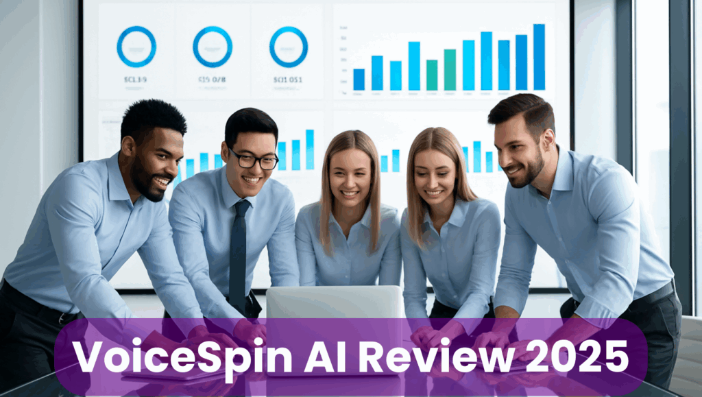VoiceSpin AI dashboard showing automated sales call workflow – 2025 productivity tool review