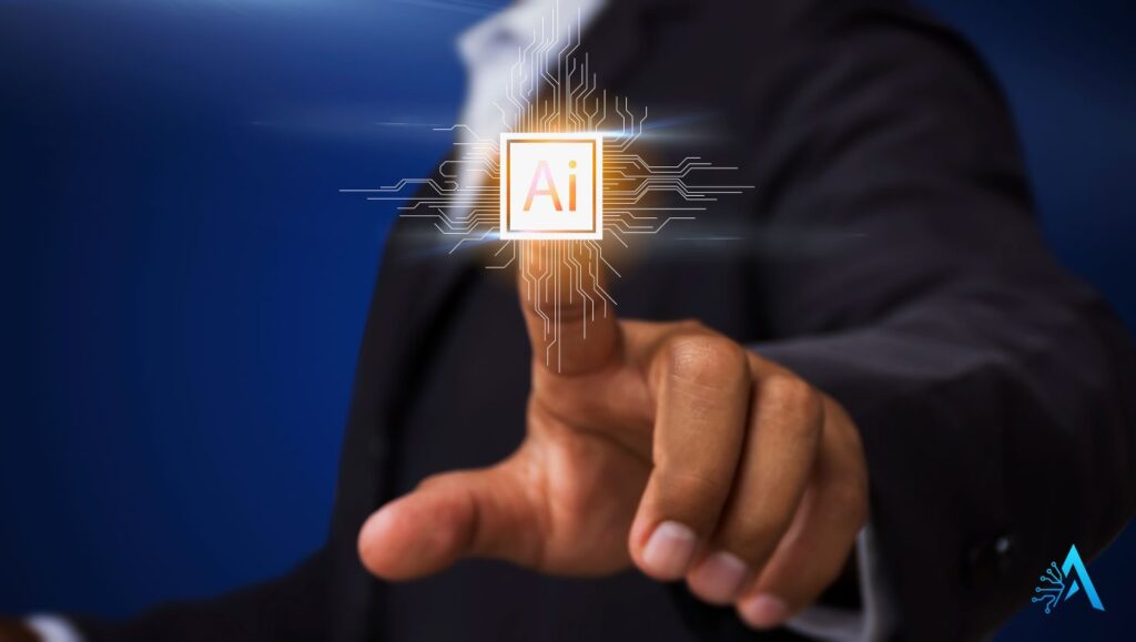 Hand touching AI interface representing ChatGPT vs Gemini capabilities in 2025