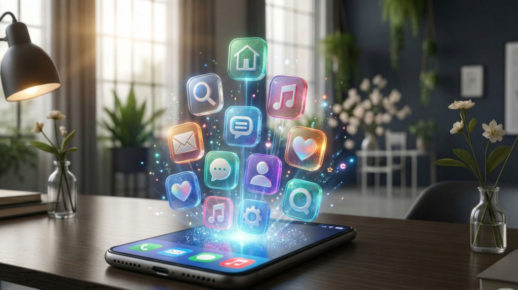 Person using free AI tools with no login on a futuristic interface – 2026