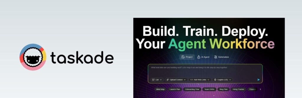 Taskade AI visual dashboard with mind maps and task lists – fast all-in-one AI tool for creators in 2025