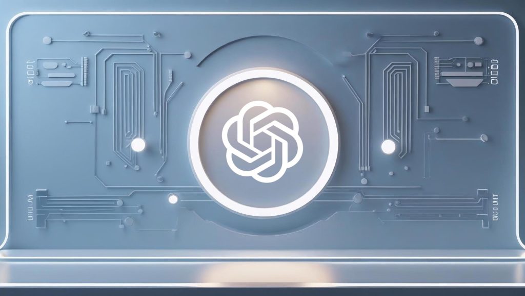 Futuristic desk setup background for ChatGPT, part of the best AI writing tools for non-writers