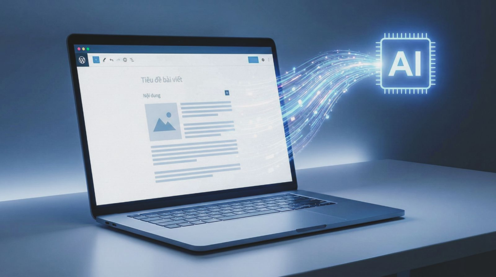 AI website builder interface example