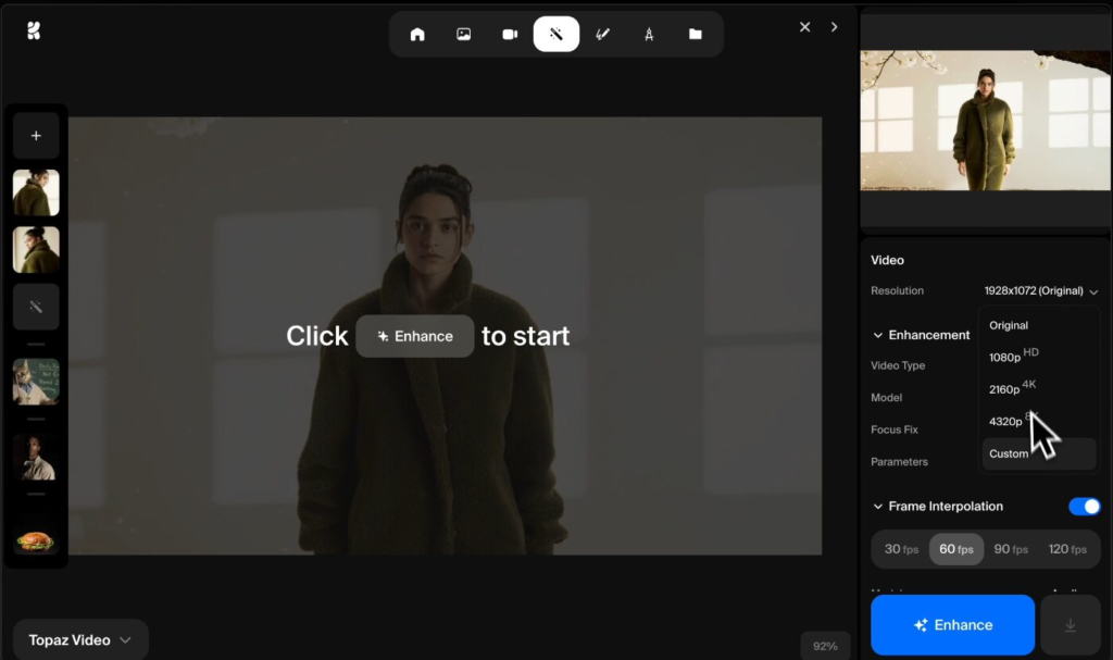 Krea AI interface showing image generation results in final review verdict