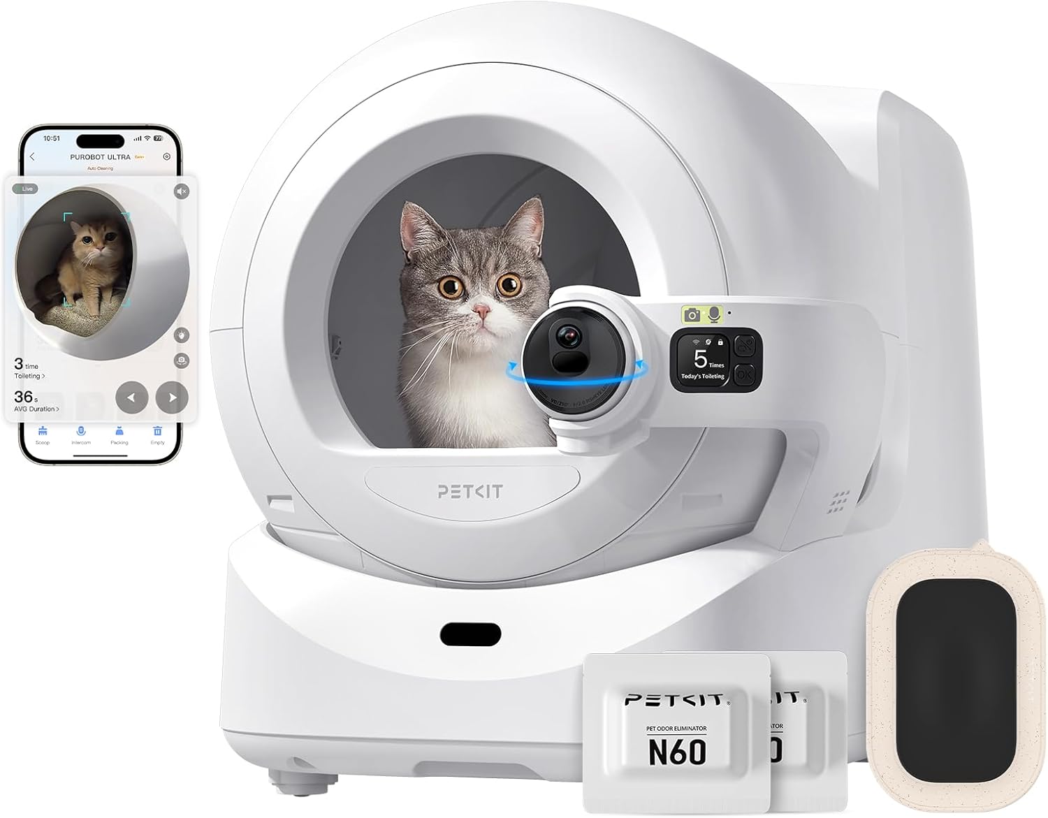 Petkit Purabot Ultra AI self-cleaning litter box 2026