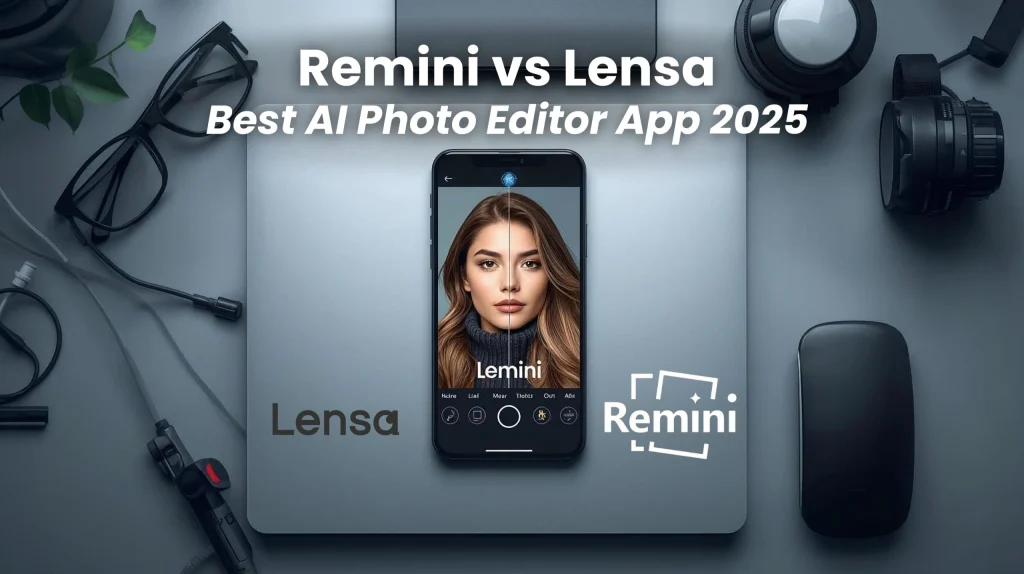 Remini vs Lensa AI photo editor app 2025