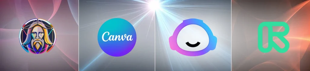 AI for creators best tools 2025 featuring logos of Canva Pro, Jasper AI, Leonardo AI, and Runway ML