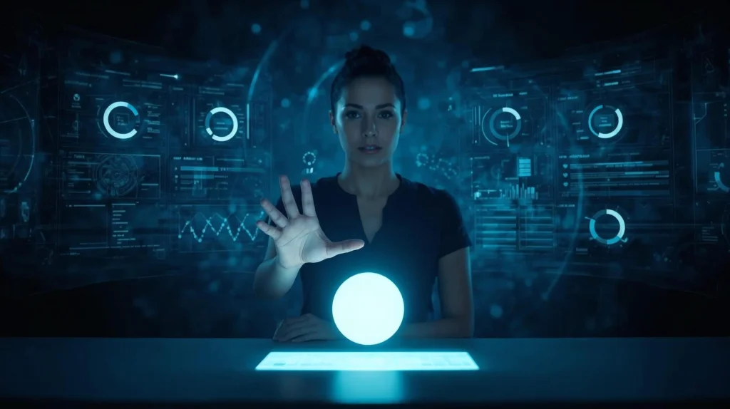 Professional managing AI productivity tools ethically and maintaining control