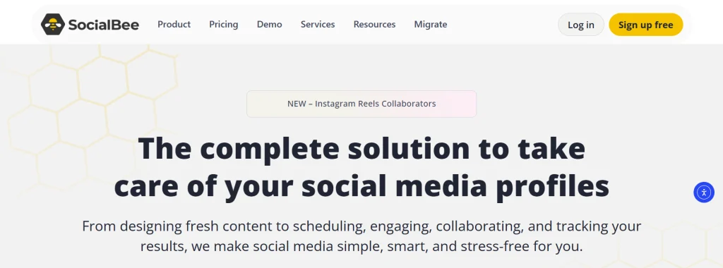 SocialBee interface displaying post categories and AI automation features in the best AI social media scheduling tool