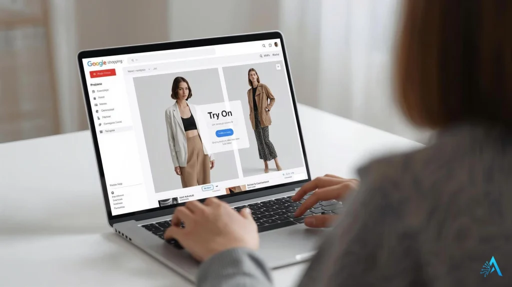 Google AI shopping tools virtual try-on feature preview