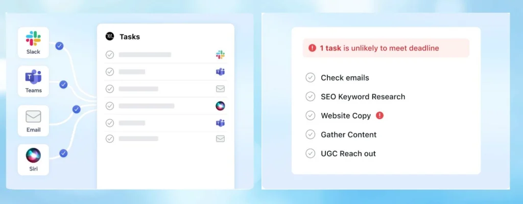 Organized AI scheduling dashboard representing the setup steps described in the motion app review 2025.
