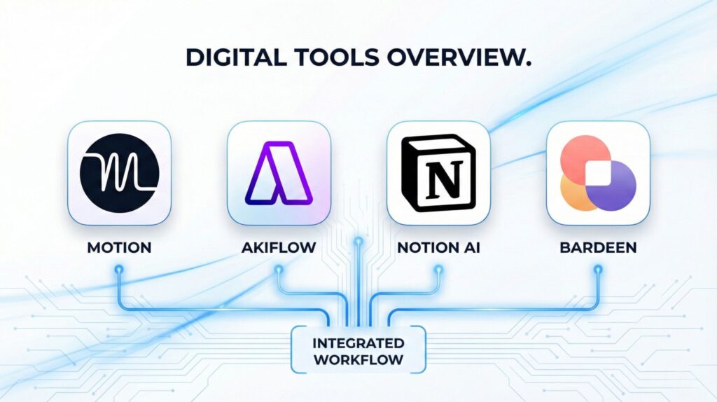 AI agent workflow showing email to tasks to calendar mapping