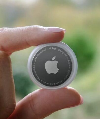 Apple AirTag smart tracker used as AI travel gadget for luggage tracking