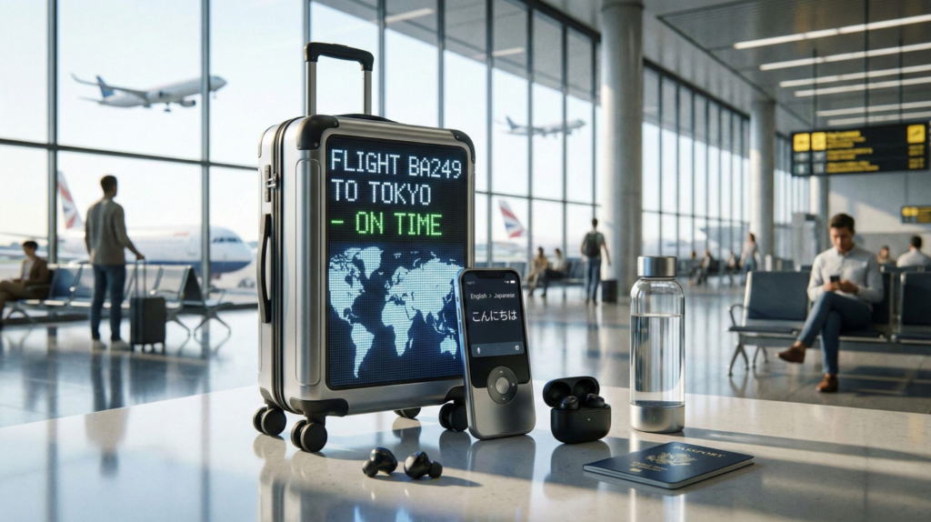 AI travel gadgets with smart luggage and AI translators for 2025 trips