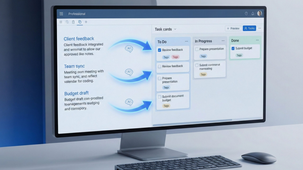 turn notes into tasks with AI workflow