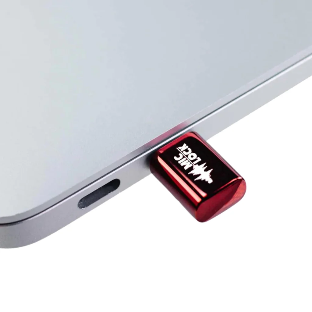 MicLock microphone blocker for ai privacy gadgets, used to disable audio tracking on laptops and phones