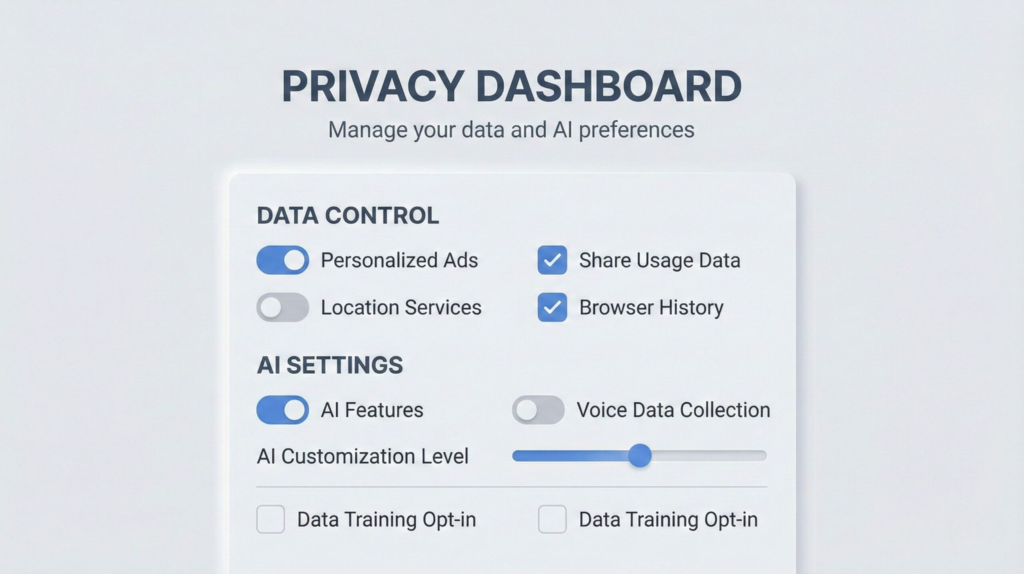 How to opt out of AI training using privacy and data settings