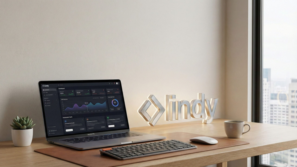 Lindy AI setup screen showing automated workflows to save time