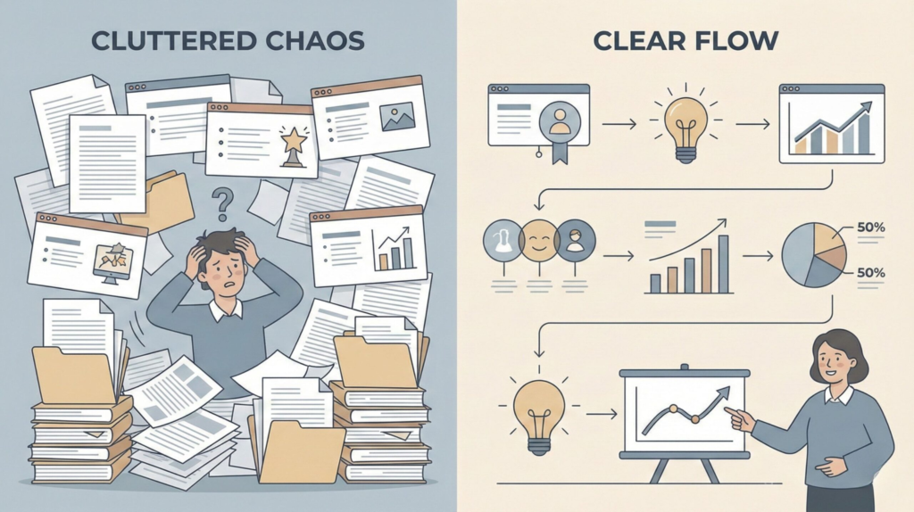 Why text and slides fail for visual storytelling